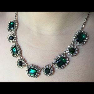 Glamorous “Emerald” Statement Necklace  | Monet